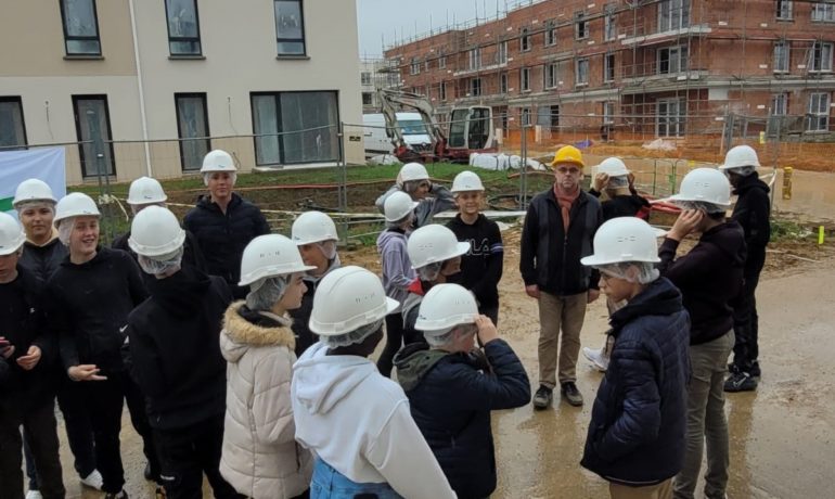 Visite d'un chantier de BTP des 3èmes Prépa-Métiers lors de la « découverte professionnelle »